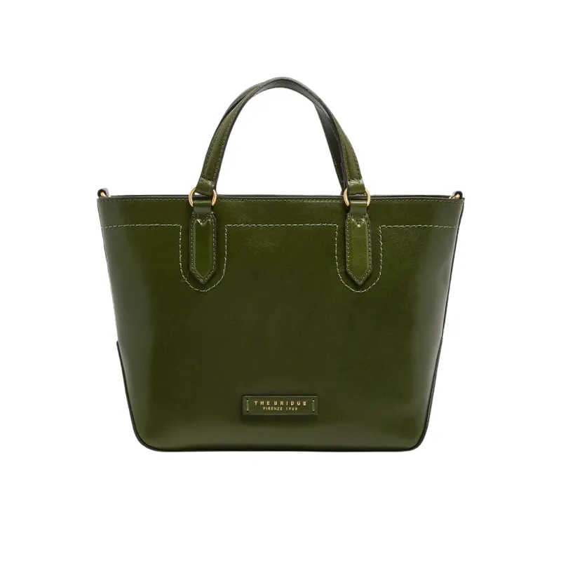 The Bridge Larissa women's leather handbag, marjoram