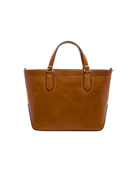 The Bridge Larissa Damen Leder Handtasche, cognac