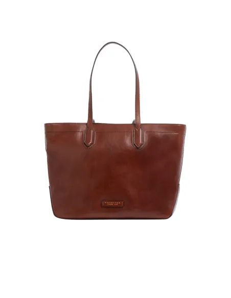 The Bridge Larissa Damen Leder Shopper, braun
