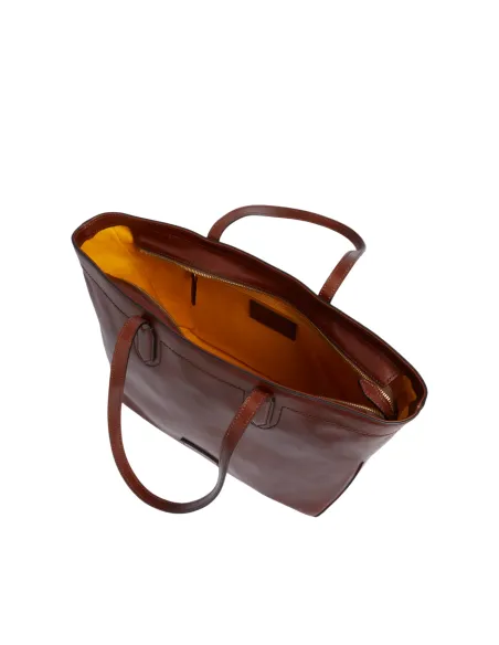 The Bridge Larissa Damen Leder Shopper, braun