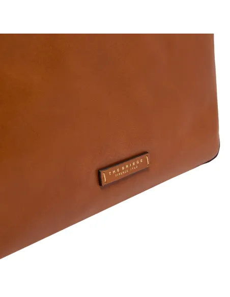 The Bridge Larissa Damen Leder Shopper, cognac