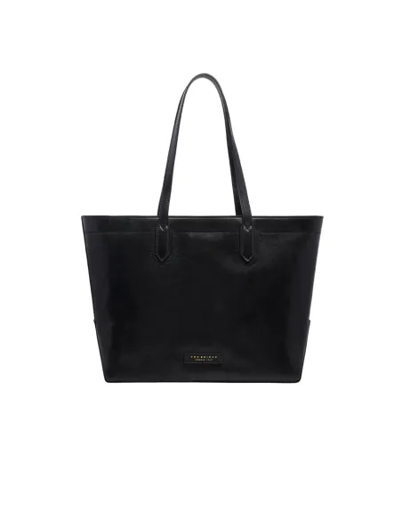 The Bridge Larissa leather shopping bag, black