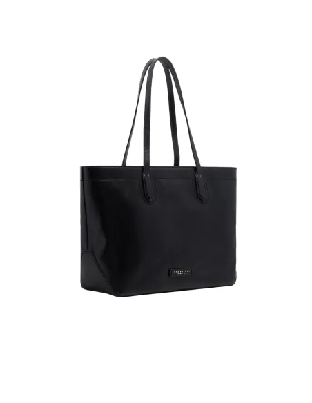 The Bridge Larissa leather shopping bag, black