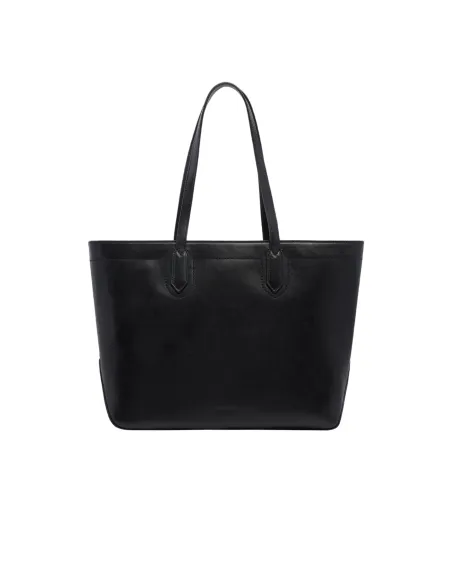 The Bridge Larissa leather shopping bag, black