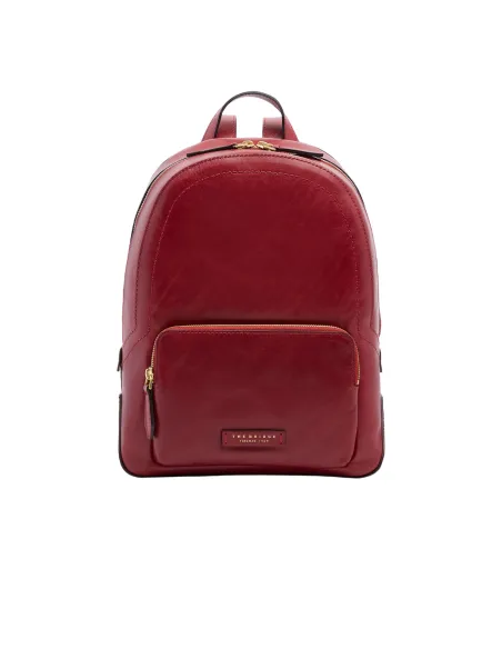 The Bridge Larissa women's leather backpack, brick