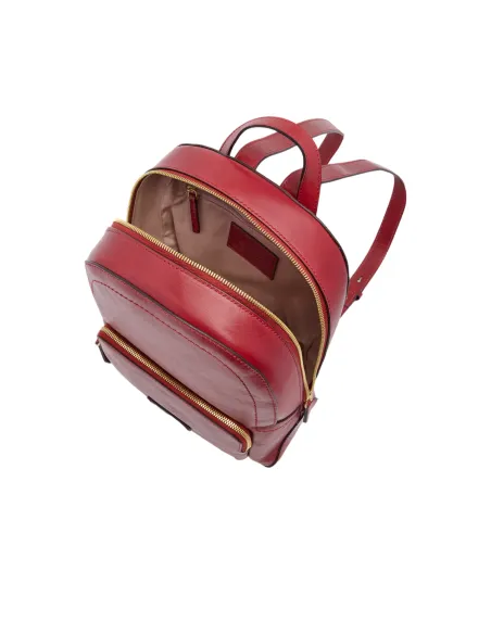 The Bridge Larissa women's leather backpack, brick