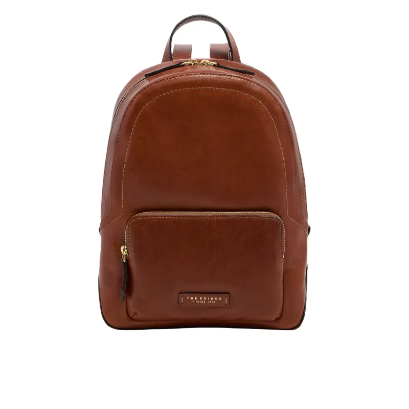 The Bridge Larissa Damen Leder Rucksack, braun