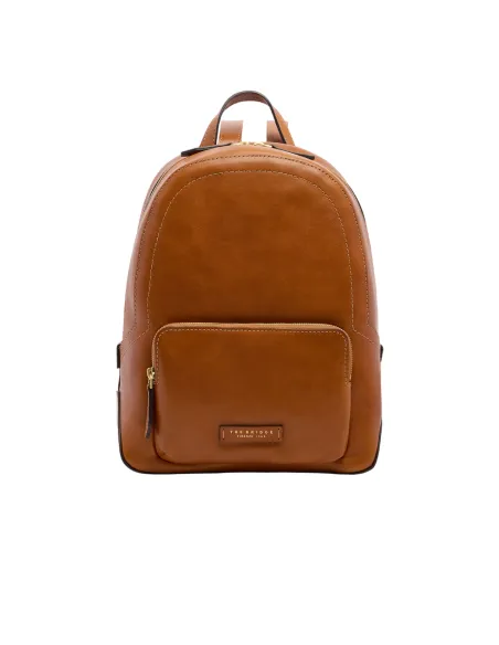 The Bridge Larissa Damen Leder Rucksack, cognac