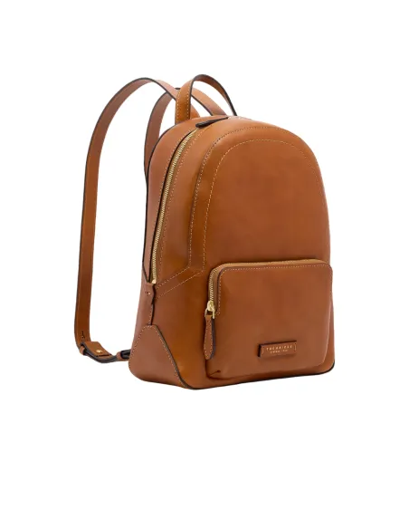 The Bridge Larissa Damen Leder Rucksack, cognac