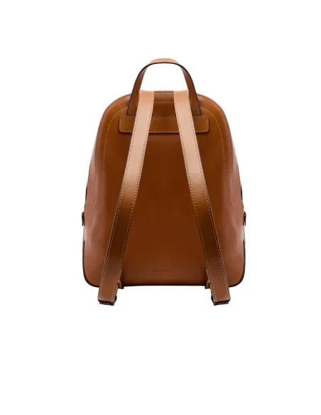 The Bridge Larissa Damen Leder Rucksack, cognac