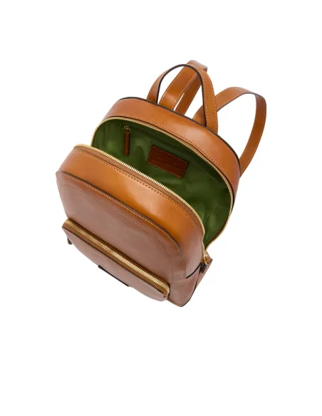 The Bridge Larissa Damen Leder Rucksack, cognac