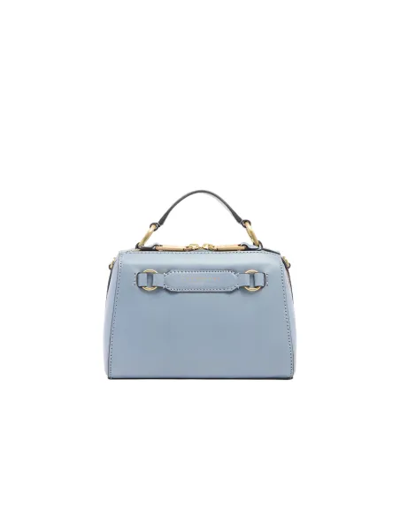 The Bridge Laura mini leather bag, light blue