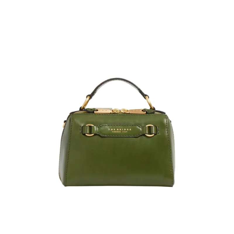 The Bridge Laura Mini Leder Tasche, Grün