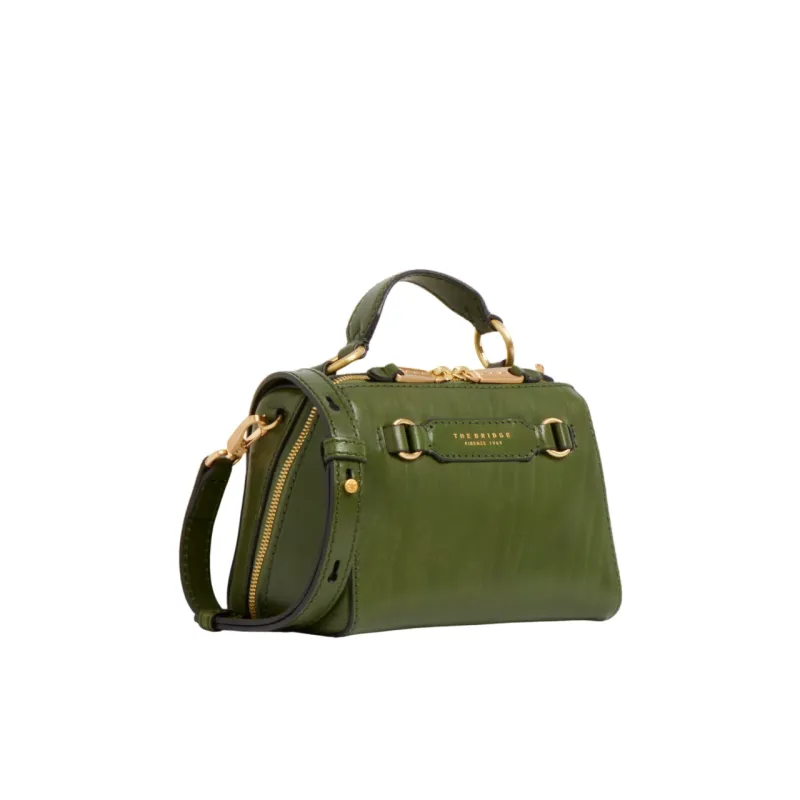 The Bridge Laura Mini Leder Tasche, Grün 2