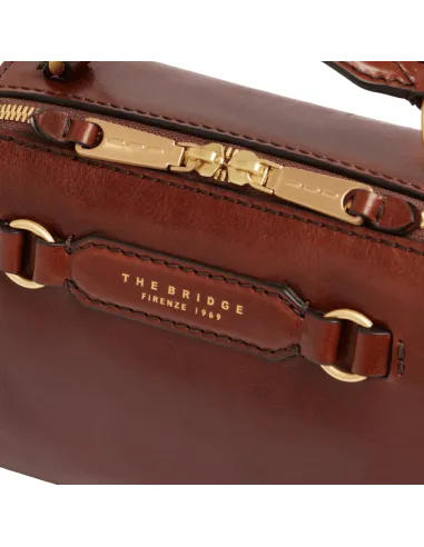 The Bridge Laura mini leather bag, brown