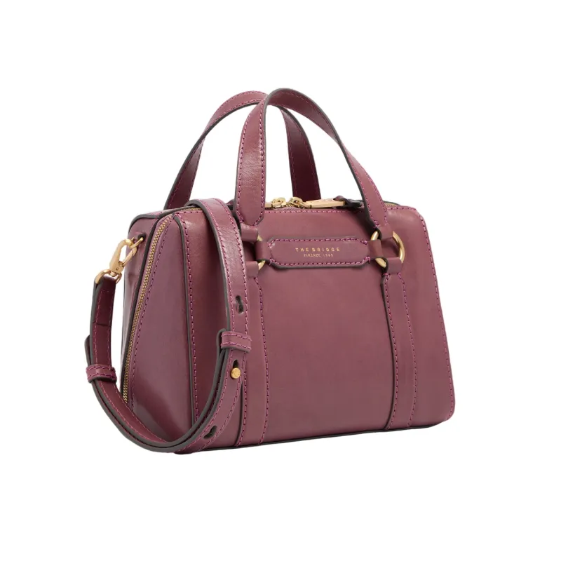 The Bridge Laura Damen Leder Handtasche, Orchidee 2