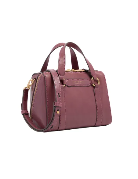The Bridge Laura medium leather handbag, orchid
