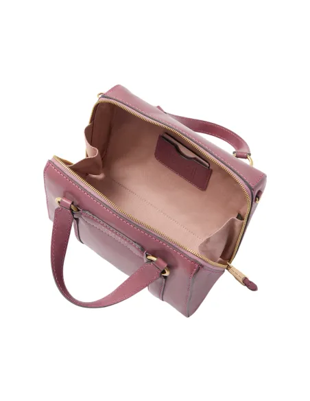 The Bridge Laura medium leather handbag, orchid