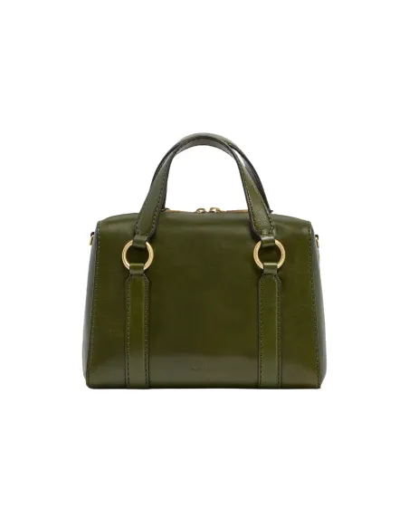 The Bridge Laura medium leather handbag, green