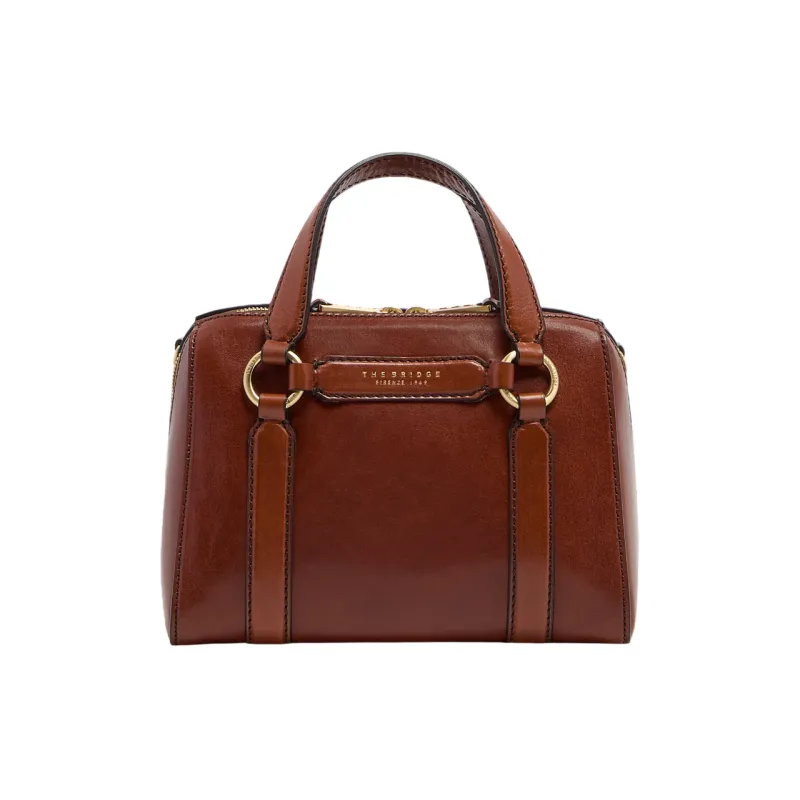 The Bridge Laura medium leather handbag, brown