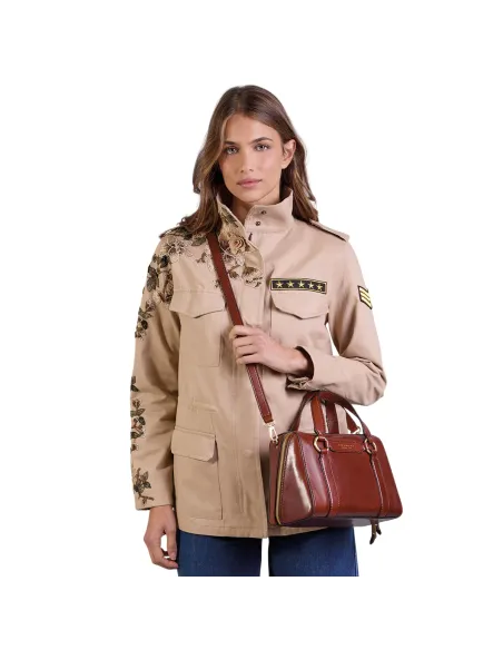 The Bridge Laura Damen Leder Handtasche, braun