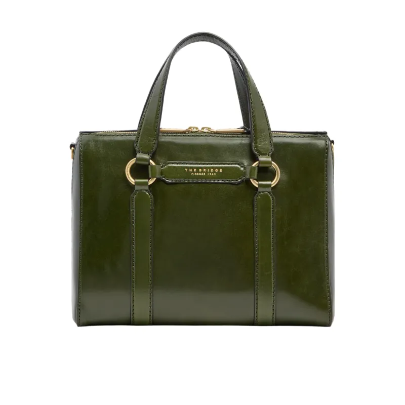 The Bridge Laura große Damen Leder Handtasche,  Grün