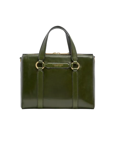 The Bridge Laura large leather handbag, green