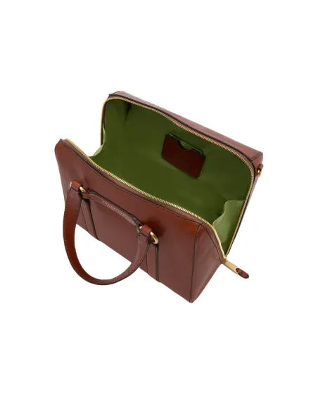 The Bridge Laura große Damen Leder Handtasche, braun