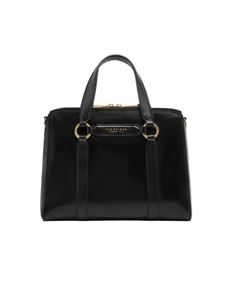 The Bridge Laura large leather handbag, black
