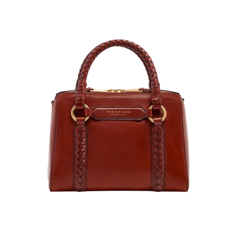 The Bridge Laura Wow leather handbag with Braided...