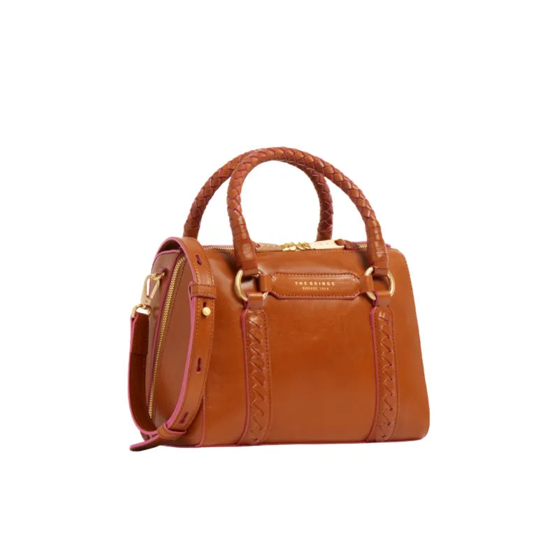 The Bridge Laura Wow leather handbag with Braided... 2