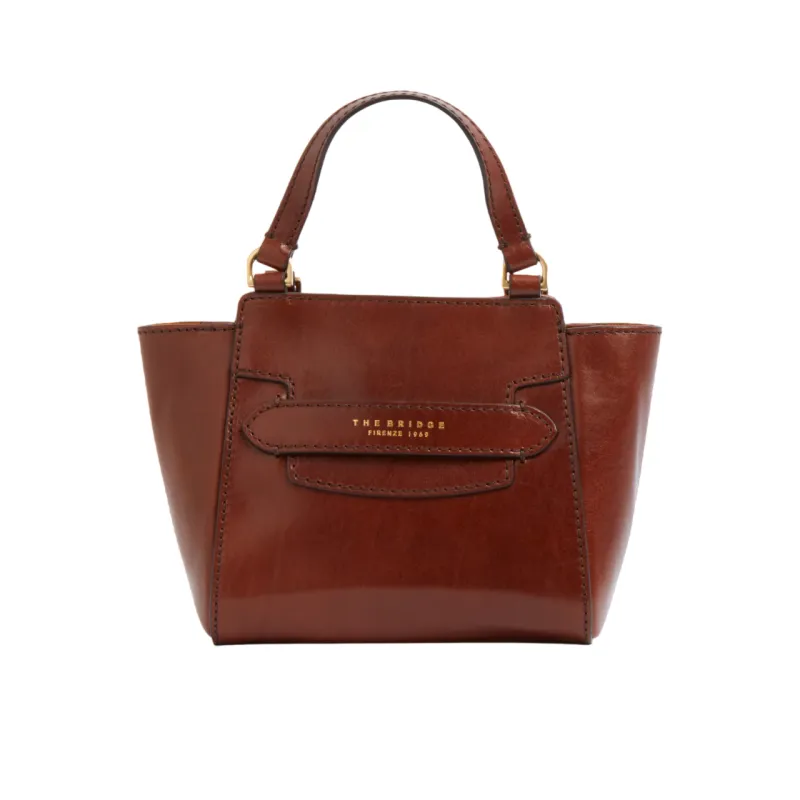 Borsa a mano piccola The Bridge Lucrezia, marrone