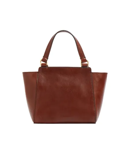 The Bridge Lucrezia small leather handbag, brown
