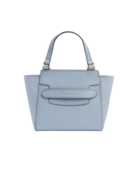 The Bridge Lucrezia small leather handbag, light blue