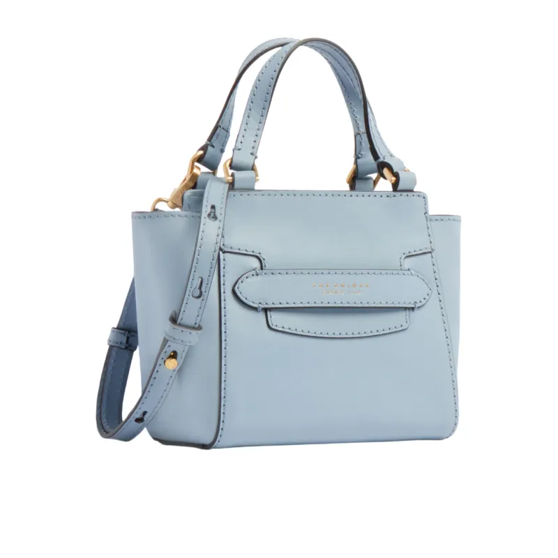 The Bridge Lucrezia kleine Damen Leder Handtasche, Hellblau 2