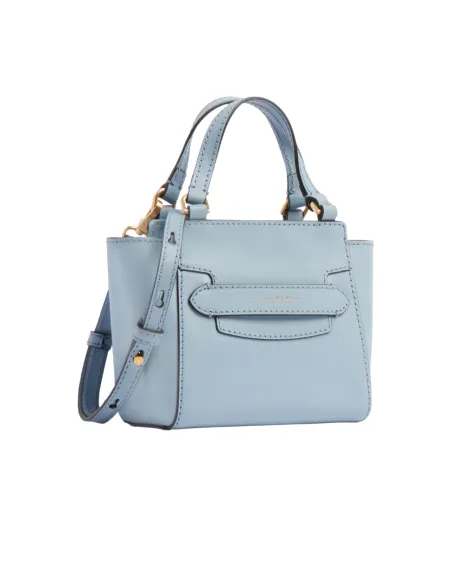 The Bridge Lucrezia small leather handbag, light blue