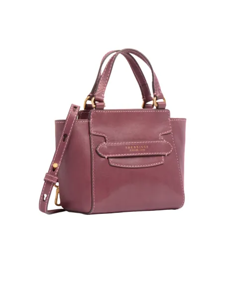 The Bridge Lucrezia small leather handbag, orchid