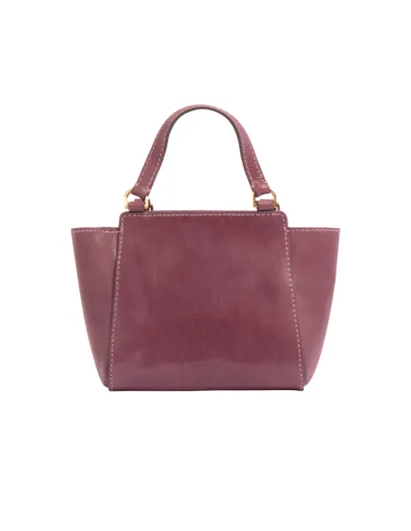 The Bridge Lucrezia small leather handbag, orchid