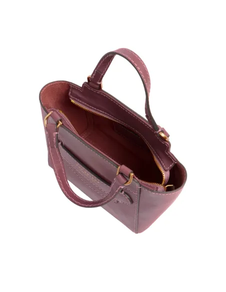 The Bridge Lucrezia kleine Damen Leder Handtasche, Orchidee