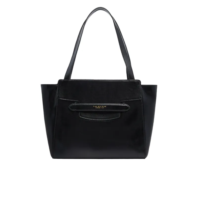 The Bridge Lucrezia Damen Leder Shopper, schwarz