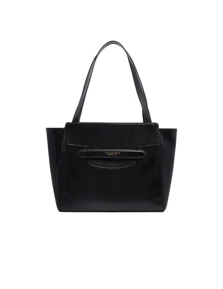 The Bridge Lucrezia leather shopping bag, black