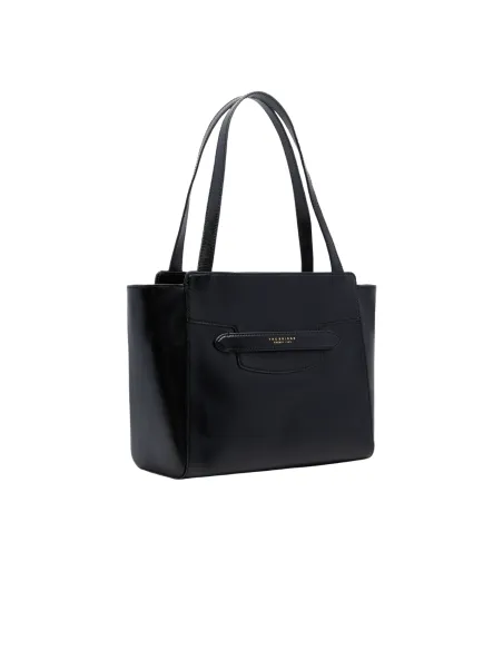 The Bridge Lucrezia leather shopping bag, black