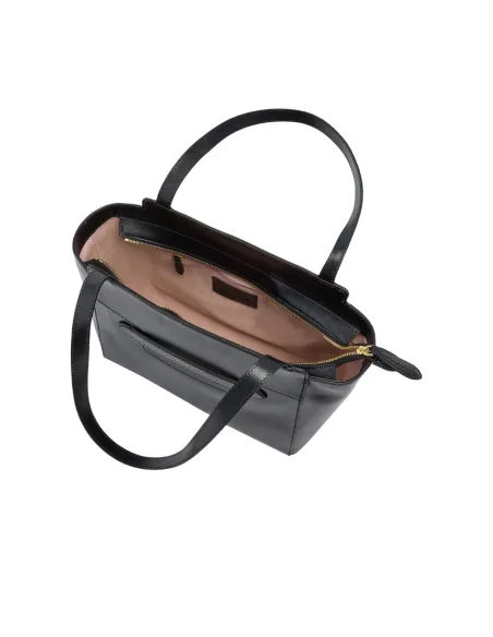 The Bridge Lucrezia leather shopping bag, black