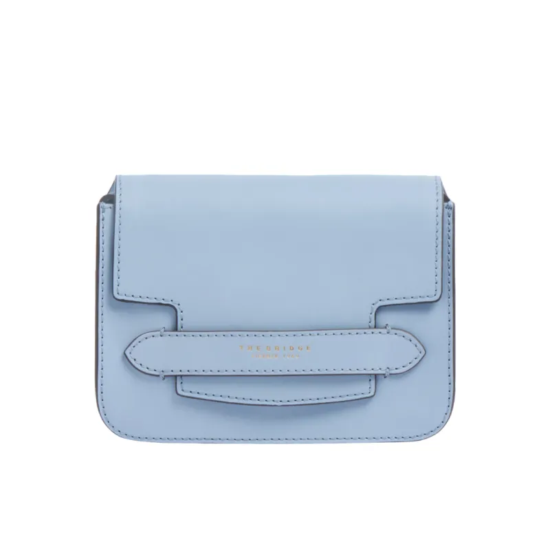 Tracolla in pelle con pattina, acqua