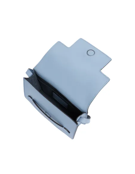 Tracolla in pelle con pattina, acqua