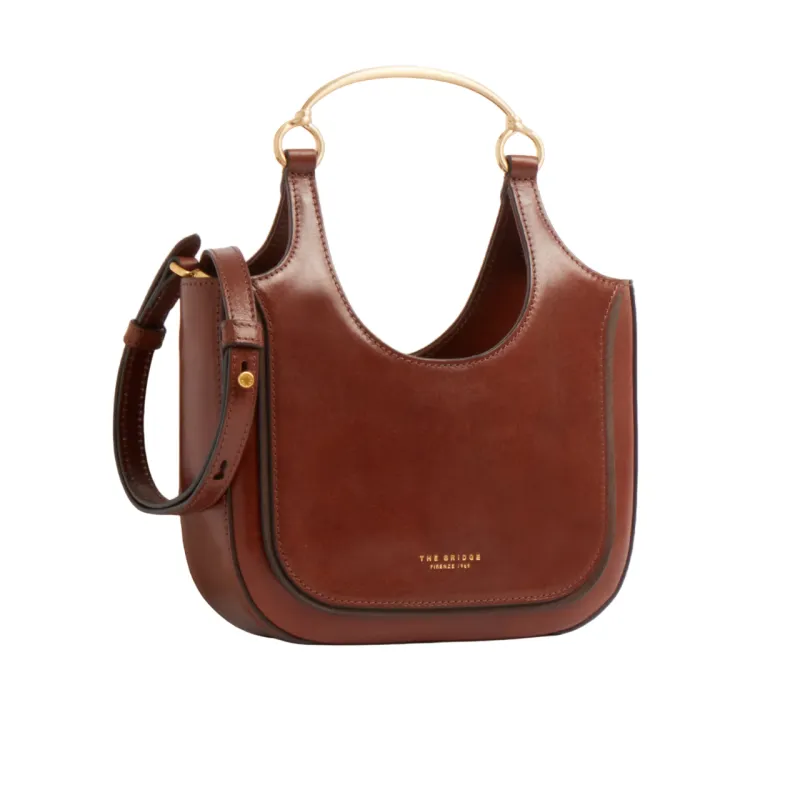 The Bridge Luce kleine Damen Leder Tasche, braun 2