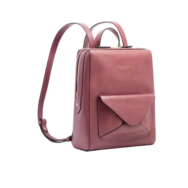 The Bridge Frida Damen Leder Rucksack, Orchidee 2
