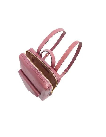 The Bridge Frida women's leather backpack, Orchid