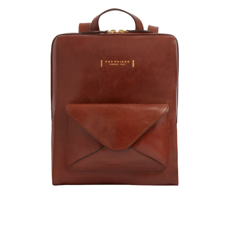 The Bridge Frida Damen Leder Rucksack, braun