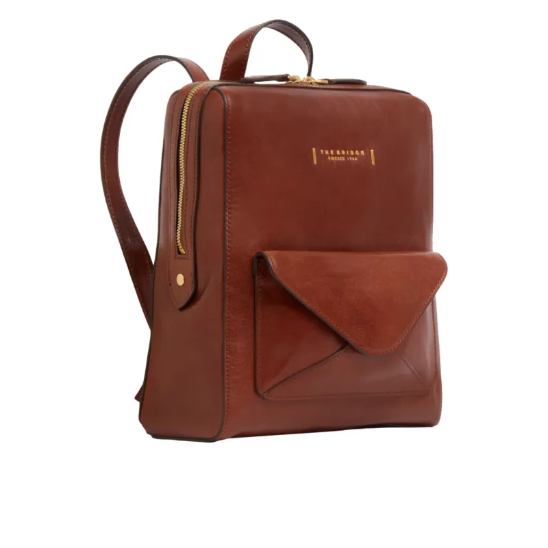 The Bridge Frida Damen Leder Rucksack, braun 2
